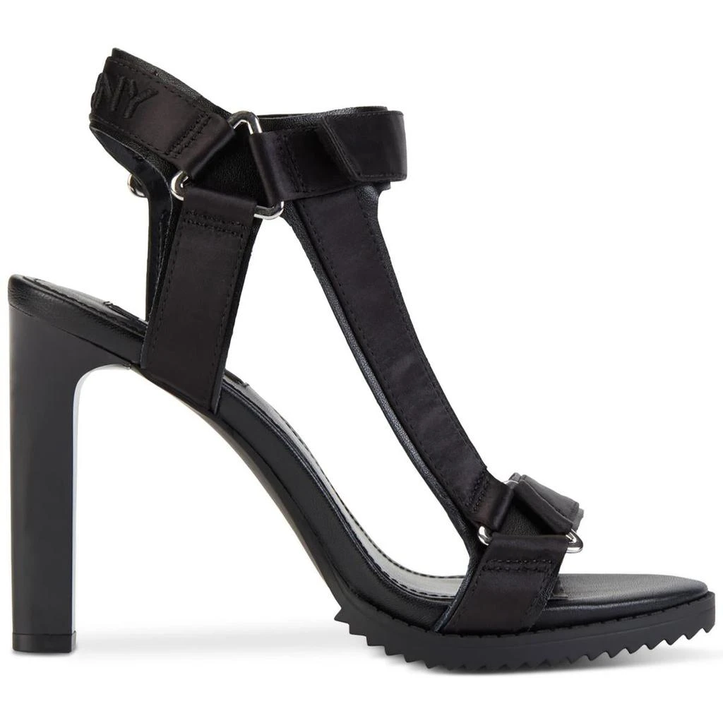 商品DKNY|DKNY Womens Bayli Satin Stiletto T-Strap Sandals,价格¥458,第2张图片详细描述