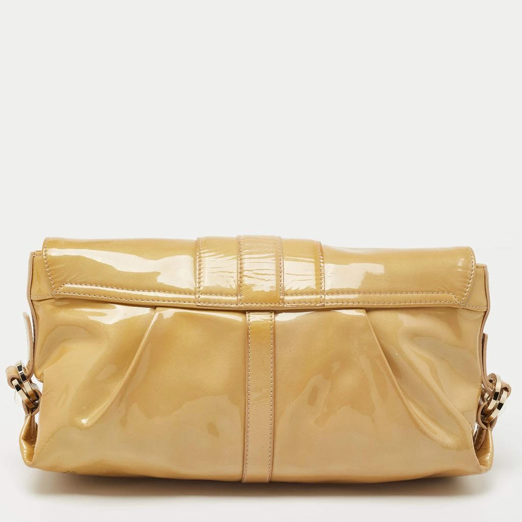 商品[二手商品] BVLGARI|Bvlgari Beige Patent Leather Chandra Shoulder Bag,价格¥1396,第4张图片详细描述