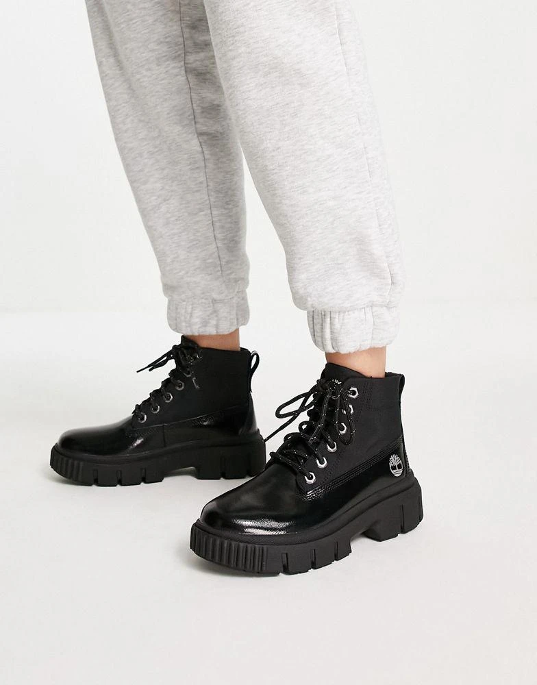 商品Timberland|Timberland Greyfield boots in black,价格¥918,第3张图片详细描述