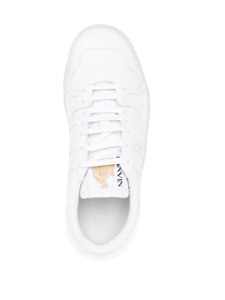 Lanvin Women's  White Leather Sneakers商品第4张图片规格展示