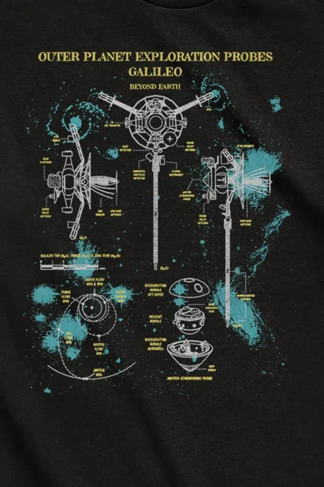 商品Urban Outfitters|Galileo Outer Planet Exploration Probes Tee,价格¥257,第2张图片详细描述