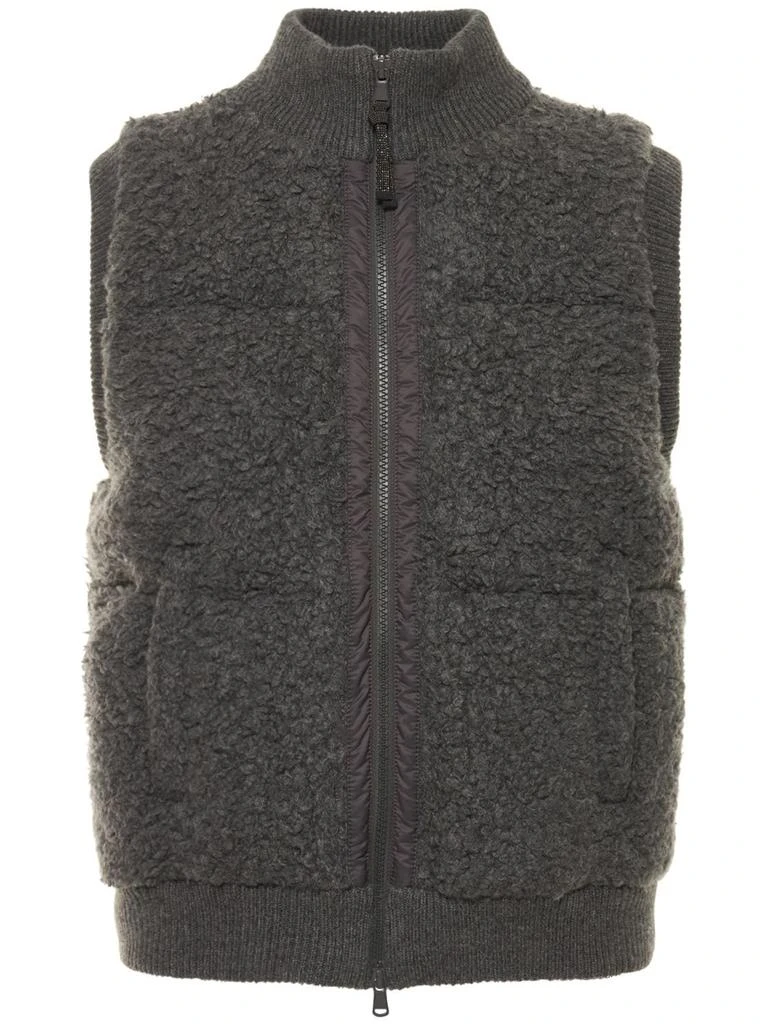 商品Brunello Cucinelli|Zipped Cashmere Blend Down Vest,价格¥24745,第1张图片