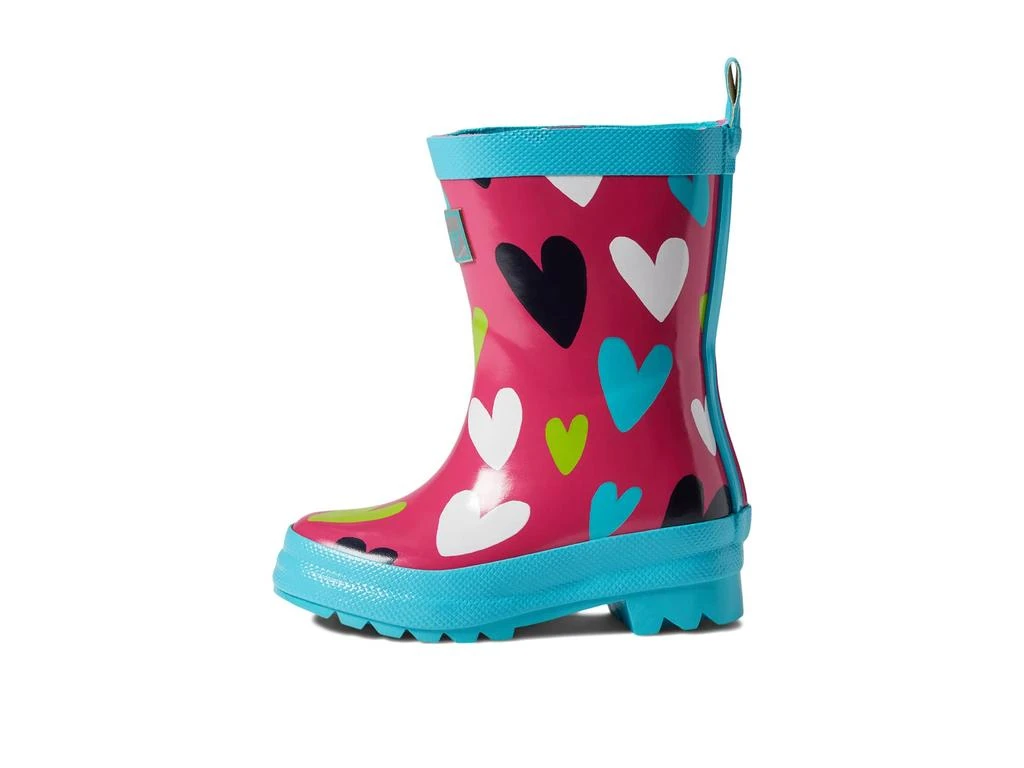 商品Hatley|Confetti Hearts Shiny Rain Boots (Toddler/Little Kid/Big Kid),价格¥417,第4张图片详细描述