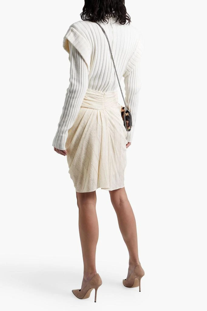 商品IRO|Nistal draped ruched metallic crepon mini skirt,价格¥655,第3张图片详细描述