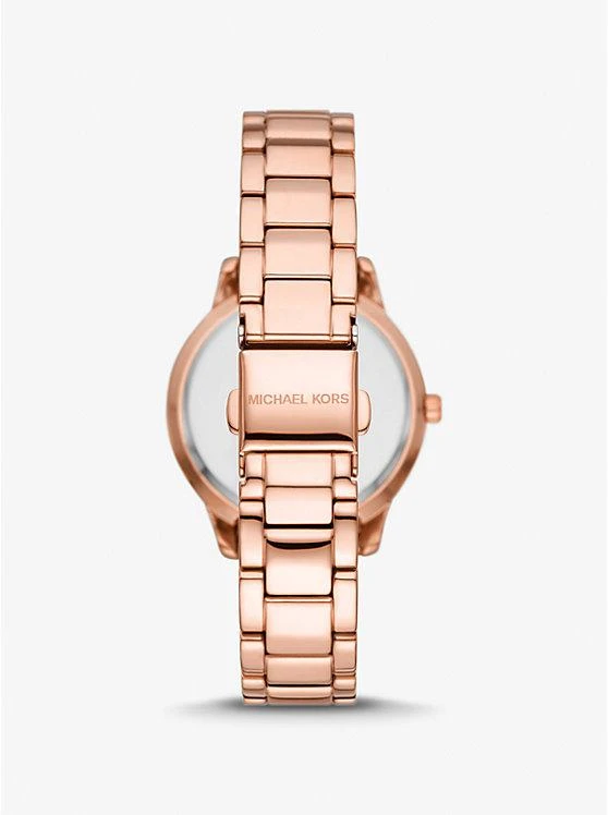 商品Michael Kors|Mini Tibby Rose Gold-Tone Pavé Watch and Bracelet Gift Set,价格¥1495,第3张图片详细描述