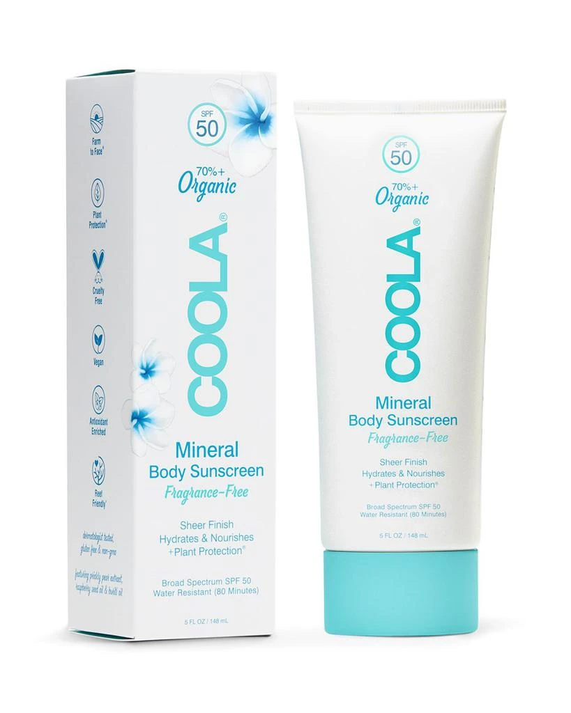 商品Coola|Mineral Body Sunscreen SPF 50 - Unscented,价格¥230,第1张图片详细描述