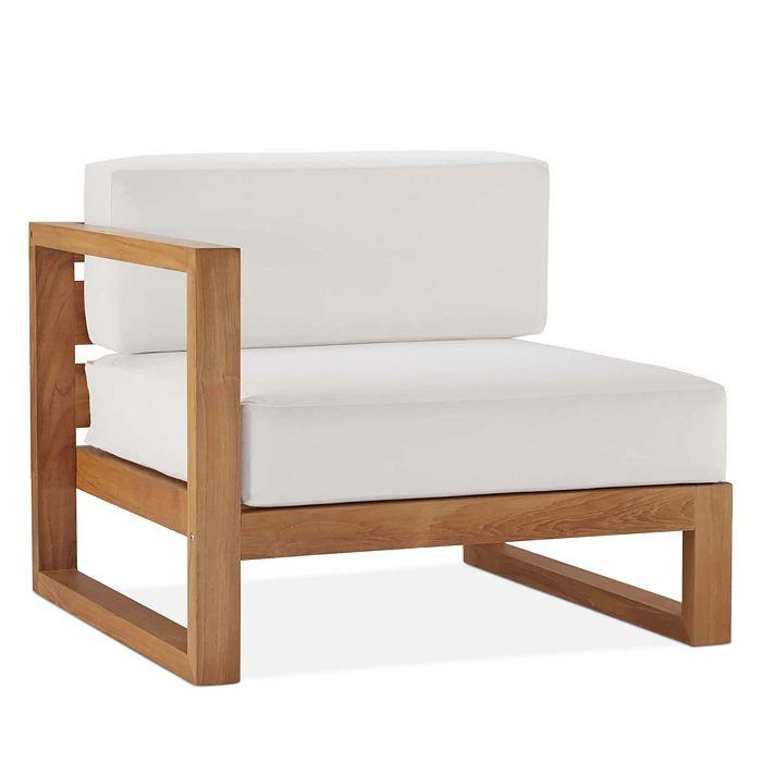 Upland Outdoor Patio Teak Wood 2-Piece Sectional Loveseat 商品