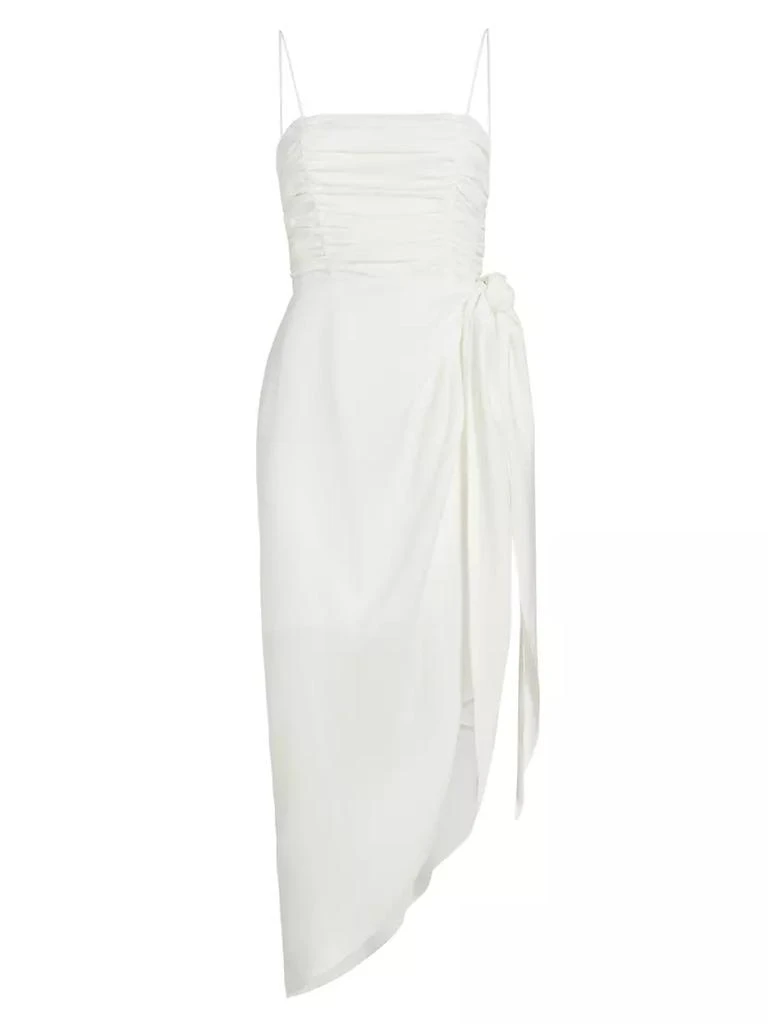 商品Wayf|Ruched Bodice Asymmetric Wrap Dress,价格¥382,第1张图片