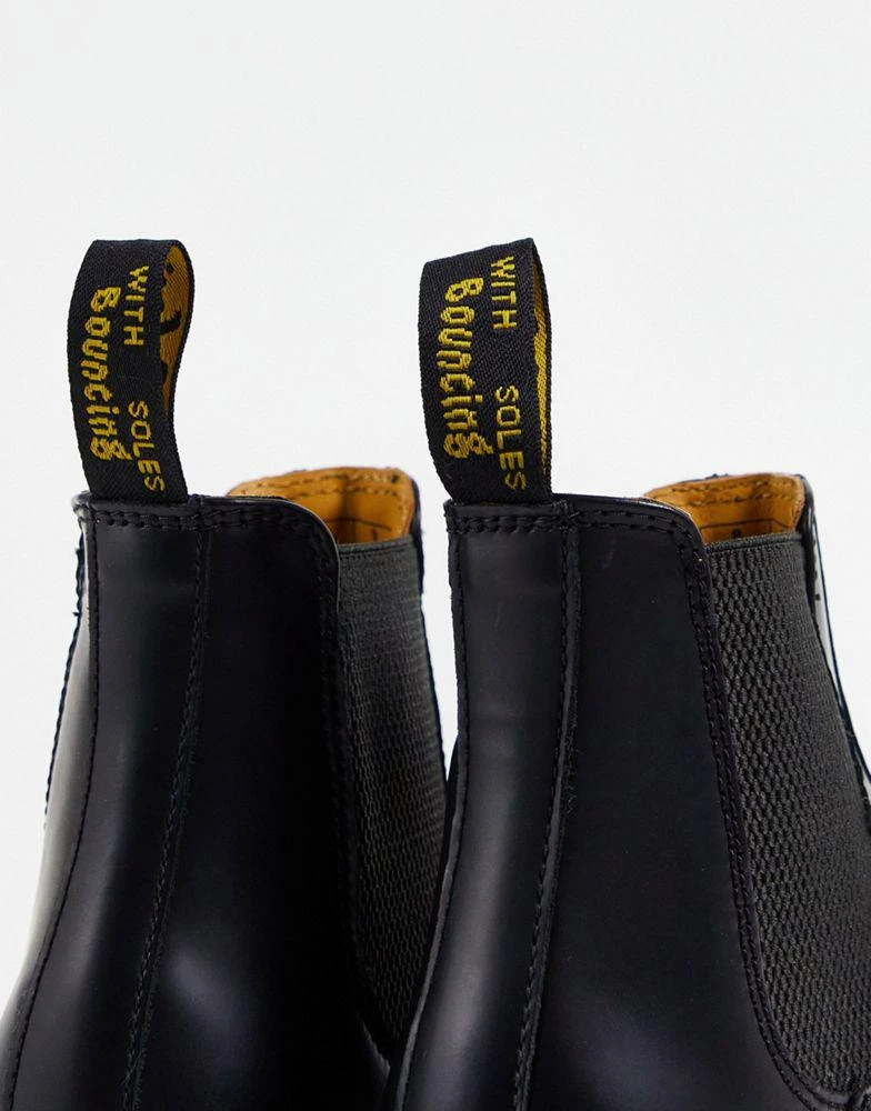 商品Dr. Martens|Dr Martens 2976 YS chelsea boots in black smooth,价格¥1395,第3张图片详细描述