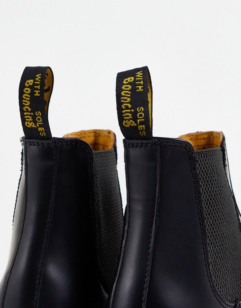 商品Dr. Martens|Dr Martens 2976 YS chelsea boots in black smooth,价格¥1345,第5张图片详细描述