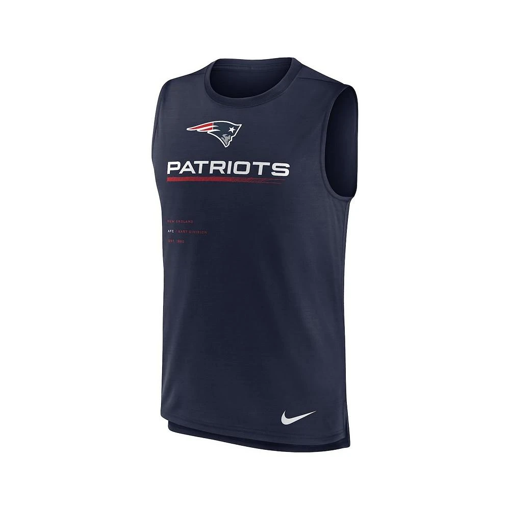 商品NIKE|Men's Navy New England Patriots Muscle Trainer Tank Top,价格¥262,第3张图片详细描述