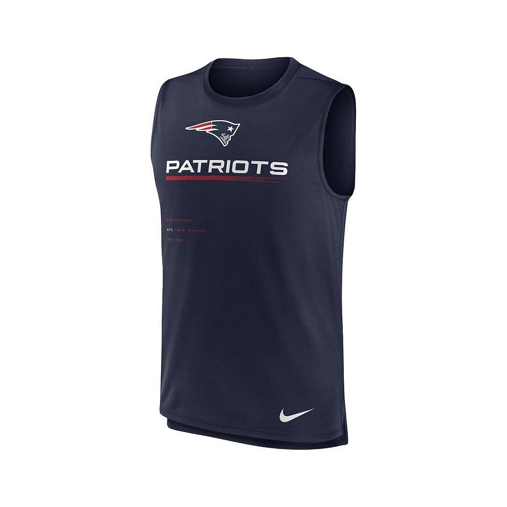 商品NIKE|Men's Navy New England Patriots Muscle Trainer Tank Top,价格¥248,第5张图片详细描述