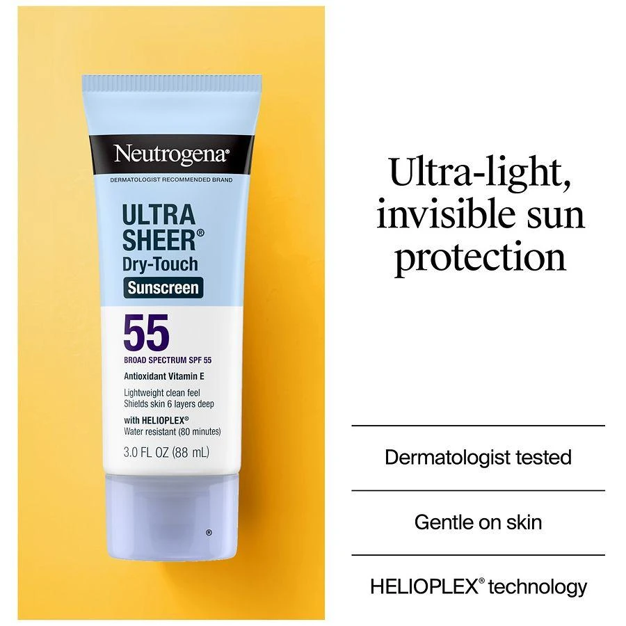 商品Neutrogena|Ultra Sheer Dry-Touch SPF 55 Sunscreen Lotion,价格¥111,第4张图片�详细描述