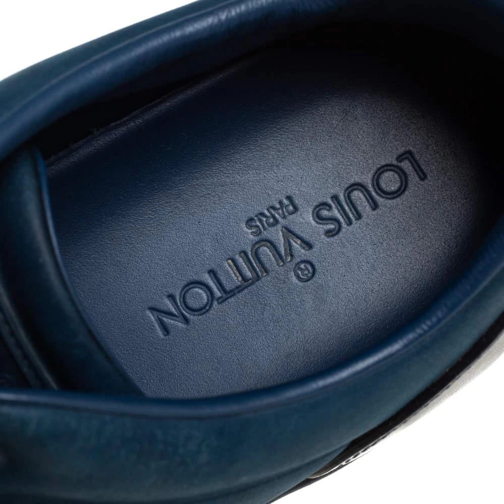 Louis Vuitton Blue/Black Nubuck And Leather Low Top Sneakers Size 43 商品