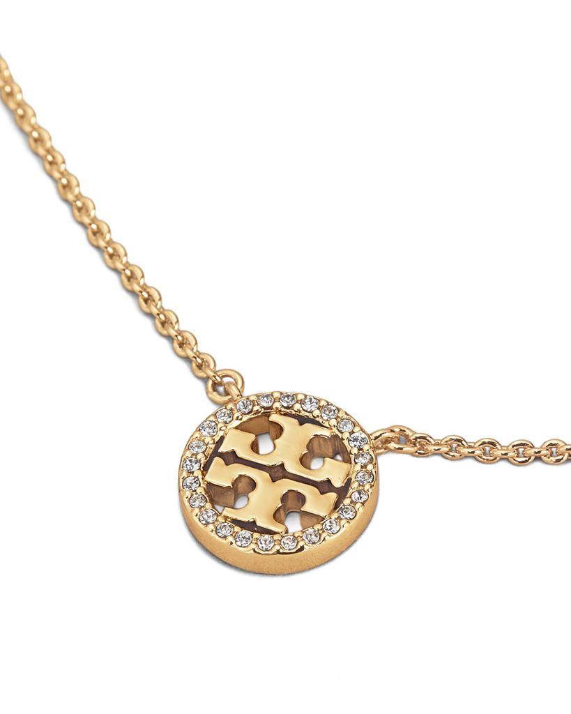 商品Tory Burch|Miller Pave Logo Delicate Necklace,价格¥721,第4张图片详细描述