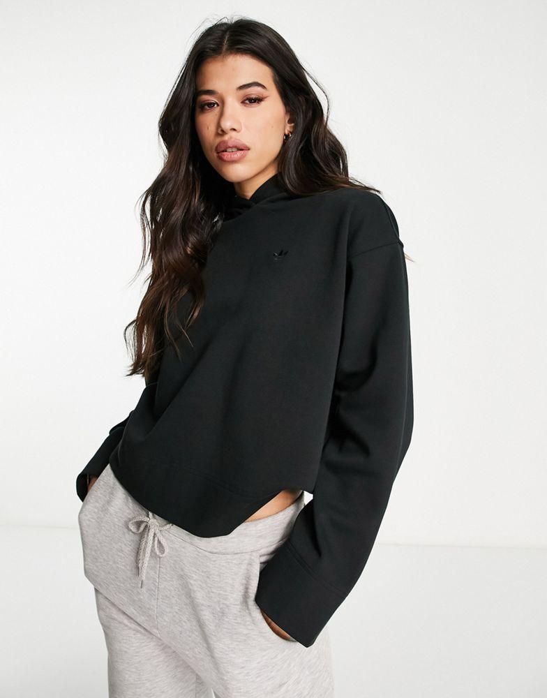 adidas Originals premium essentials hoodie in black商品第1张图片规格展示