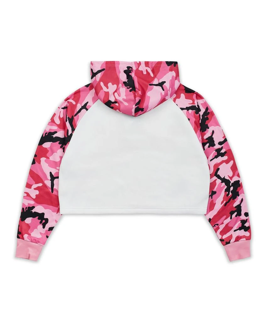 商品Reason Clothing|Womens Baddie Camo Crop Hoodie,价格¥74,第4张图片详细描述