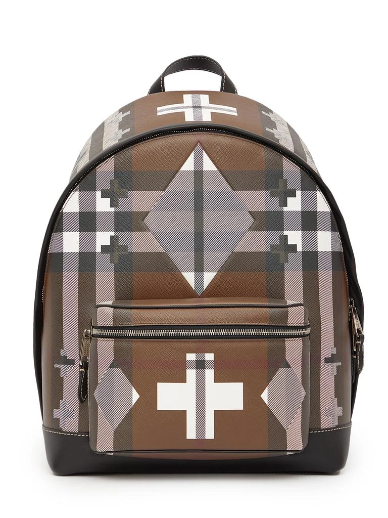 商品Burberry|Geometric Check backpack,价格¥6213,第1张图片