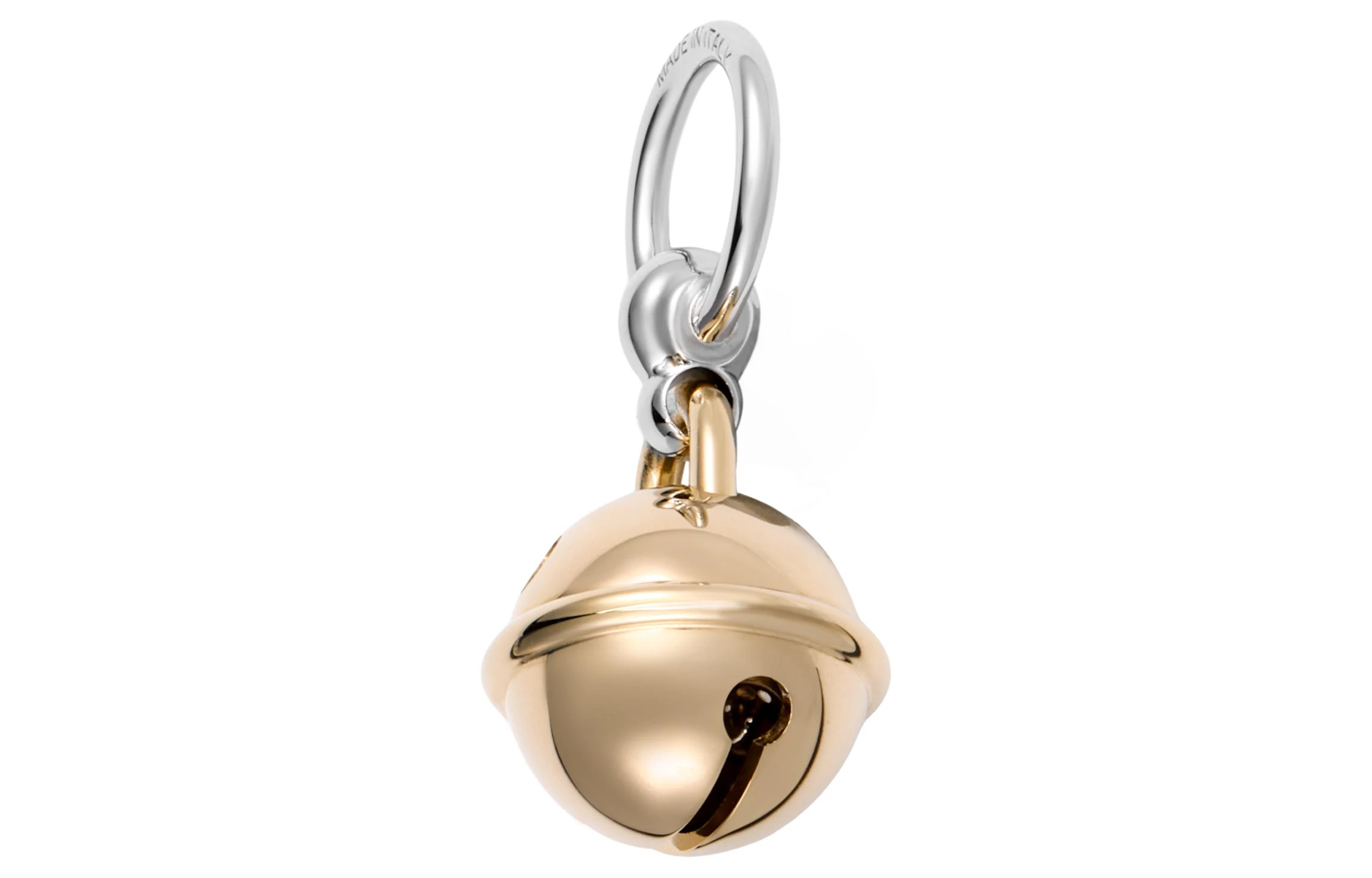 商品[国内直发] Hermes|[预售3天]爱马仕 Charms Grelot Twilly 铃铛造型装饰小丝巾扣 镀钯 黄铜 配饰 男女同款情侣款 金色,价格¥3021,第1张图片