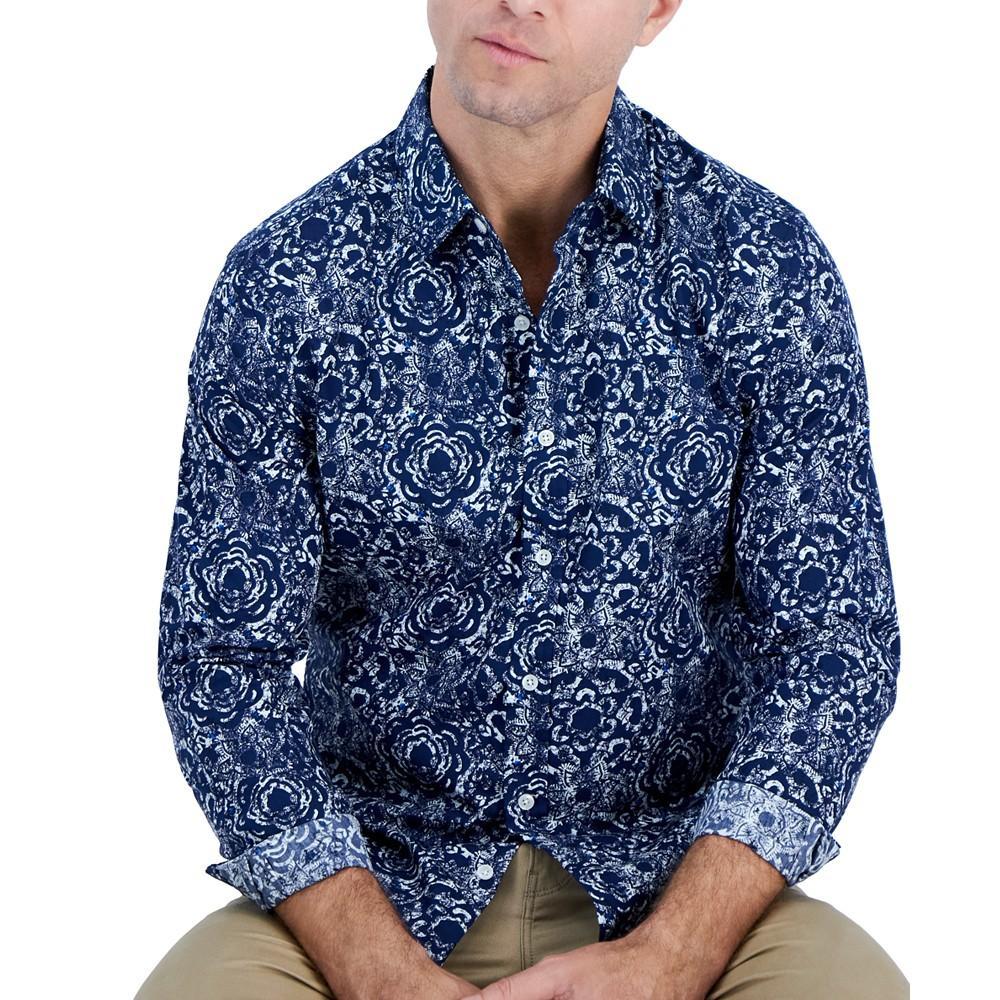 商品Club Room|Men's Long-Sleeve Bold Whisper Shirt, Created for Macy's,价格¥435,第5张图片详细描述