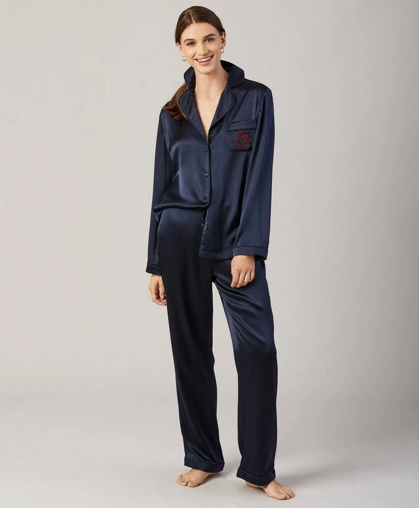 商品Brooks Brothers|Silk-Satin Pajama Set,价格¥1647,第1张图片