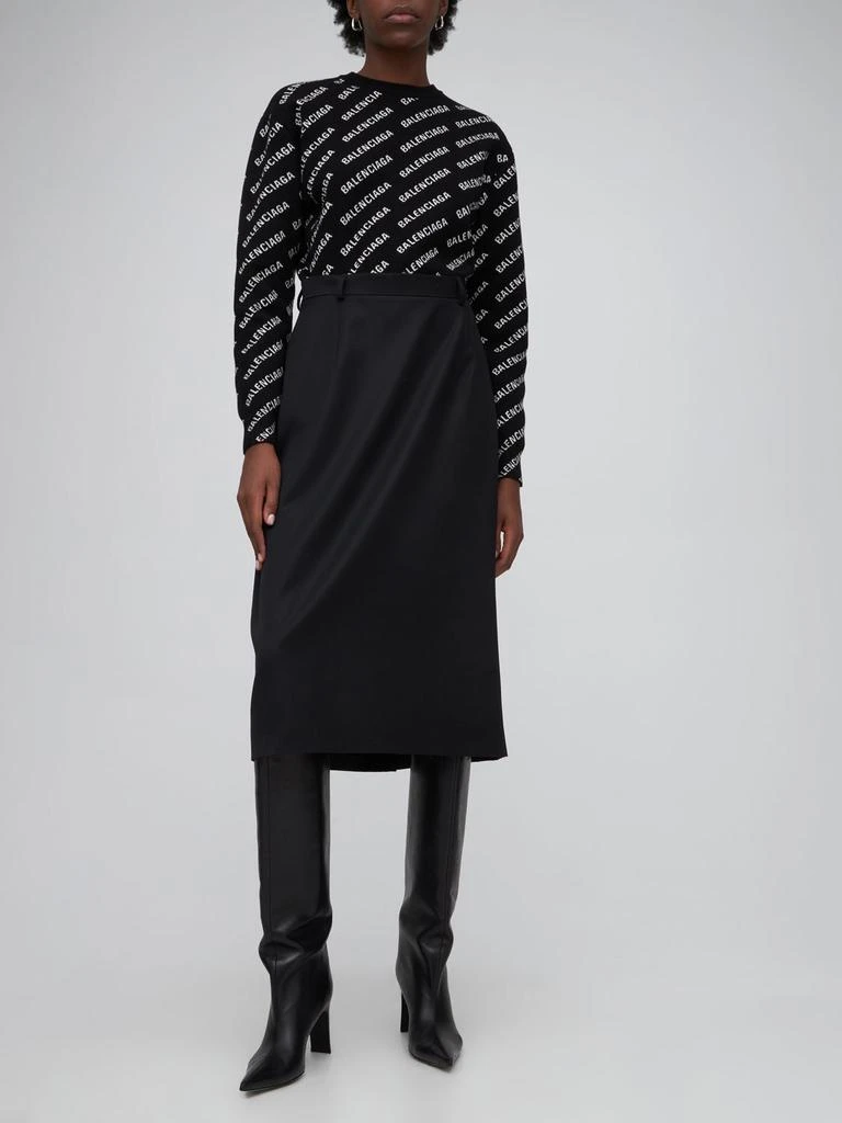 商品Balenciaga|Loose Wool Skirt,价格¥12184,第1张图片详细描述