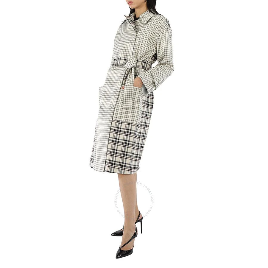 商品Proenza Schouler|Proenza Schouler Ladies Windowpane Plaid Belted Trench Coat, Brand Size 4,价格¥1977,第2张图片详细描述