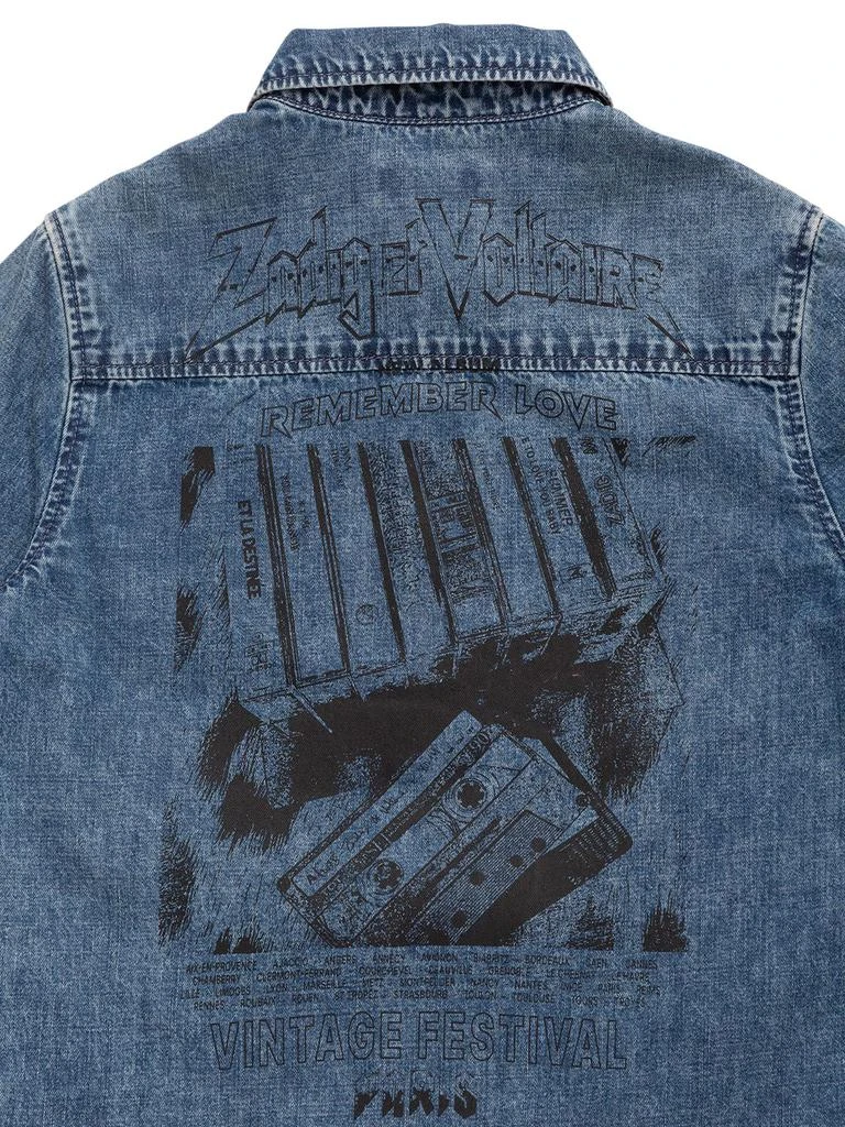 商品Zadig&Voltaire|Printed Cotton Denim Shirt,价格¥577,第1张图片详细描述