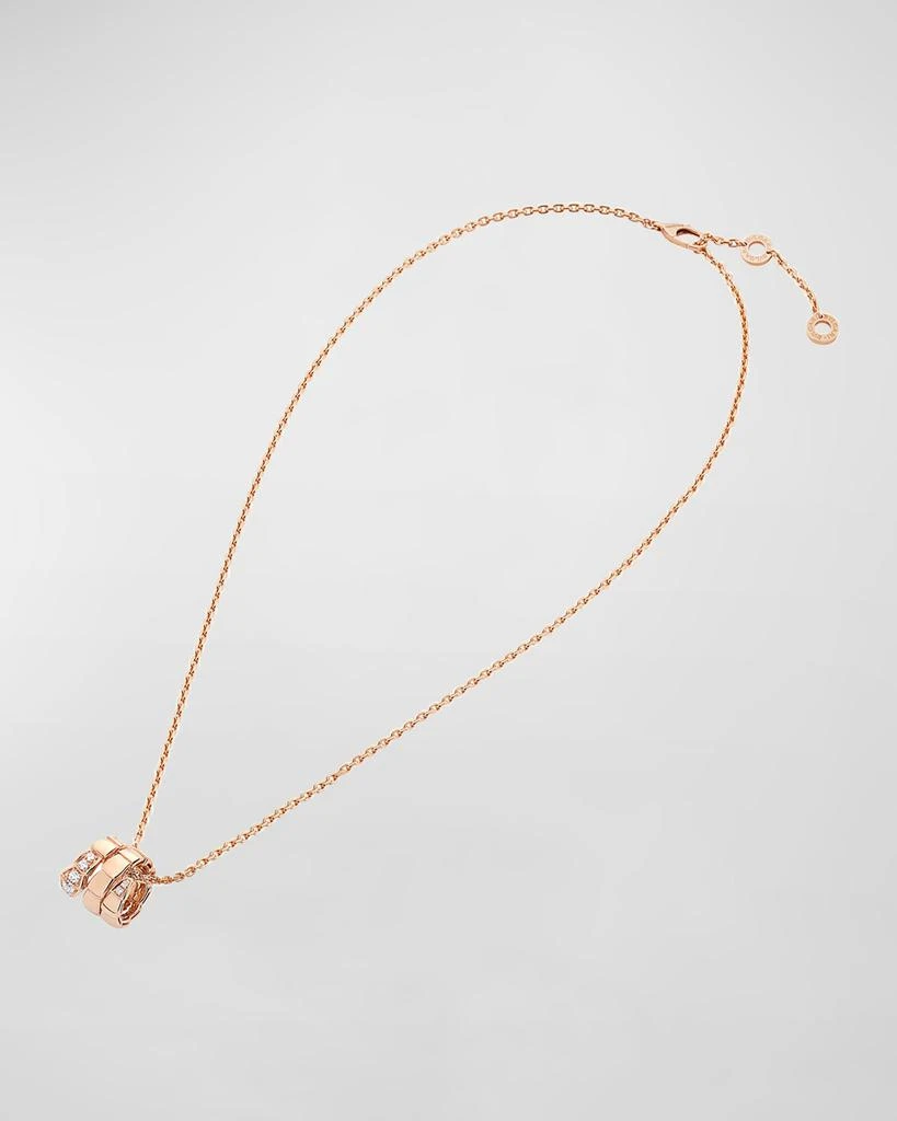商品BVLGARI|Serpenti Viper Necklace in 18k Rose Gold with Diamonds,价格¥39040,第3张图片详细描述
