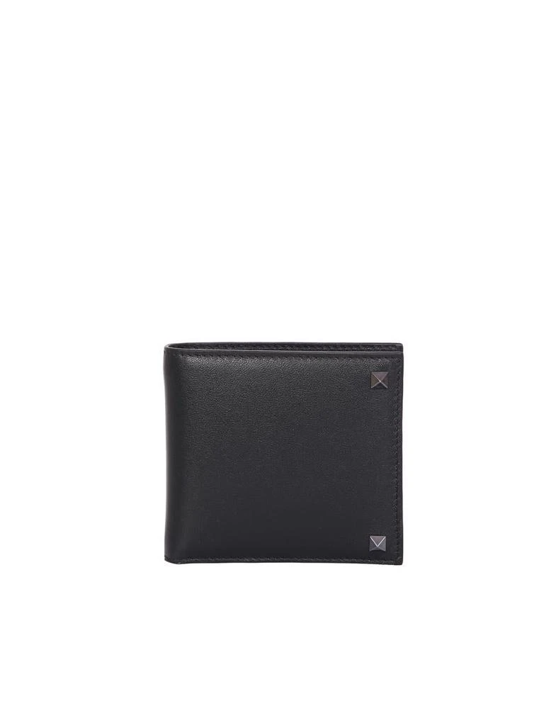 商品Valentino|VALENTINO GARAVANI VALENTINO GARAVANI ROCKSTUD LEATHER WALLET. PRACTICAL ACCESSORY FULL OF DETAILS,价格¥1949,第1张图片