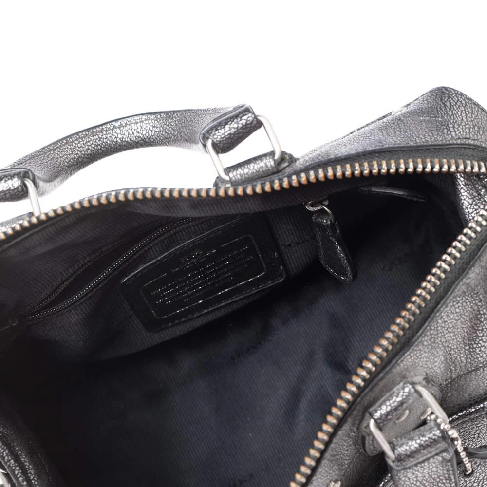 Coach Metallic Grey Leather Rhyder Satchel 商品