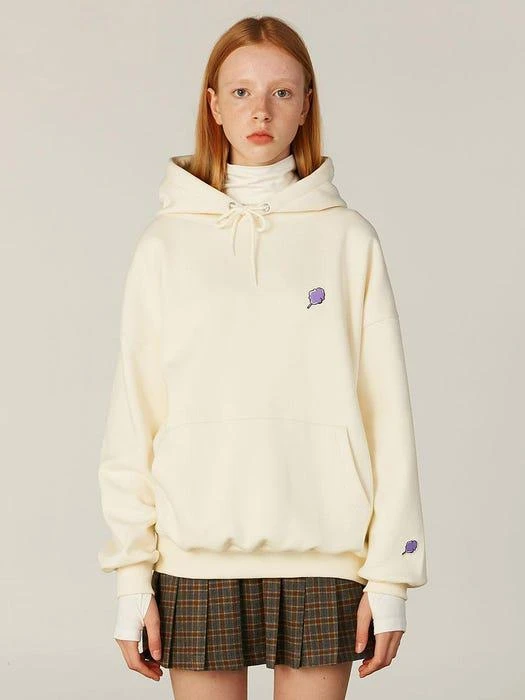 商品CLOTTY|SMALL CC HOODIE CREAM(CY2AFFM400A),价格¥708,第3张图片详细描述