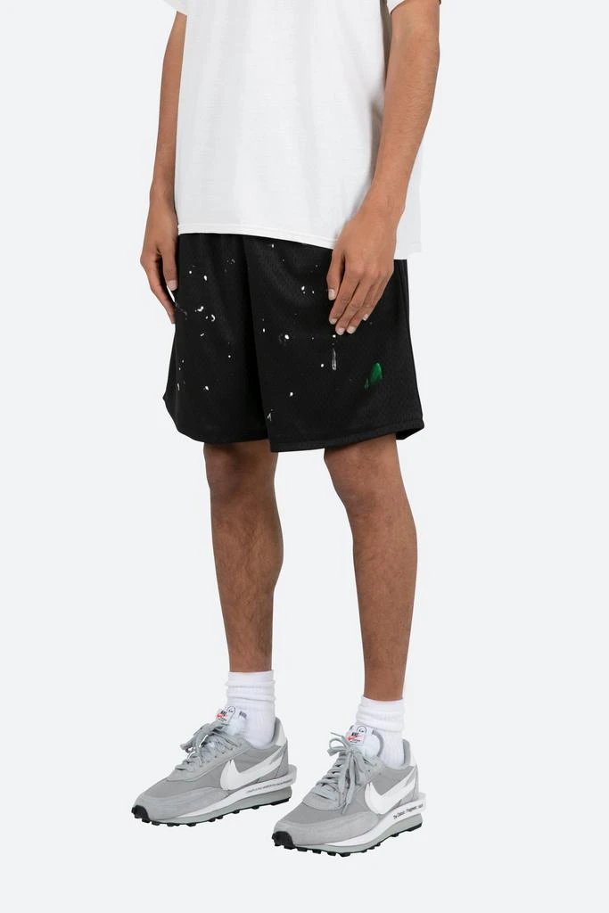 商品MNML|Painter Mesh Shorts - Black,价格¥136,第2张图片详细描述