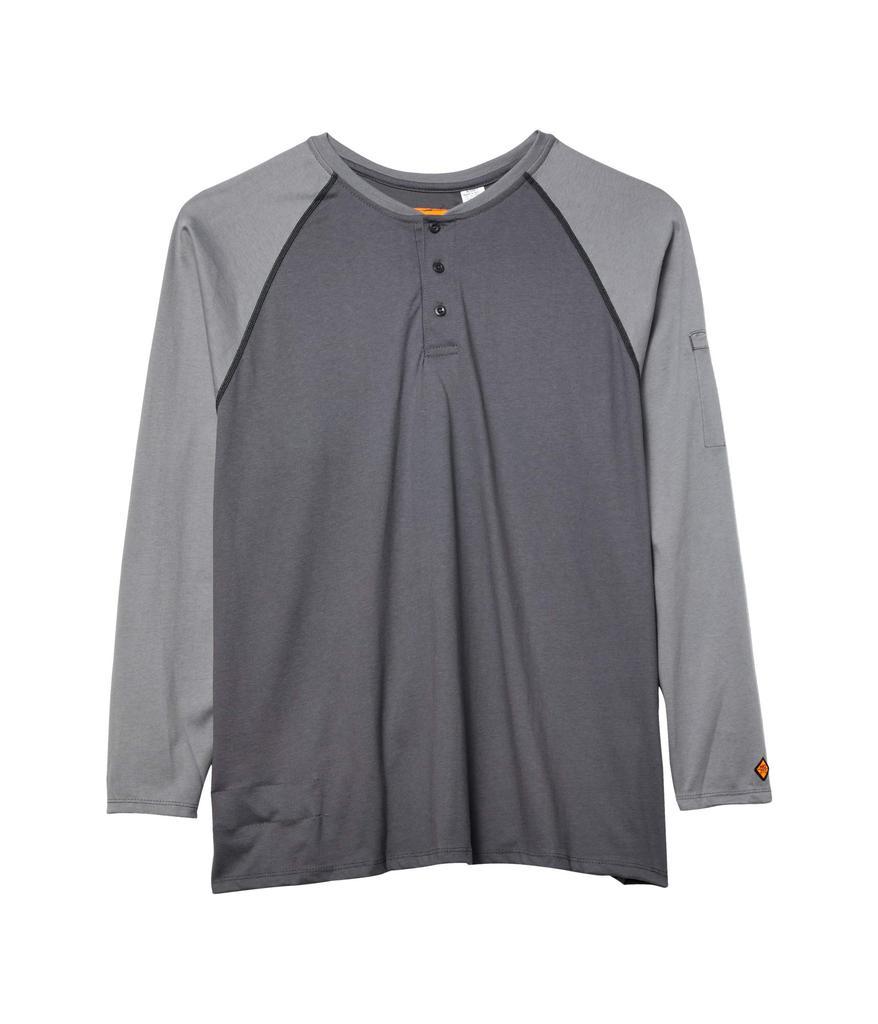 商品Wrangler|Big & Tall Flame-Resistant Long Sleeve Baseball Henley,价格¥306-¥373,第1张图片