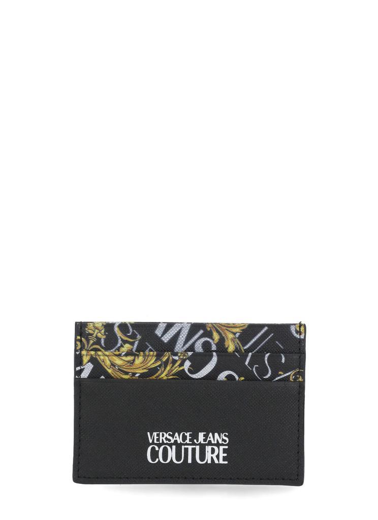 商品Versace|Versace Jeans Couture Brush Leather Cardholder,价格¥939,第1张图片