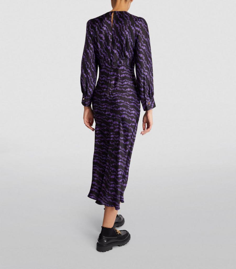 Silk Printed Midi Dress商品第3张图片规格展示
