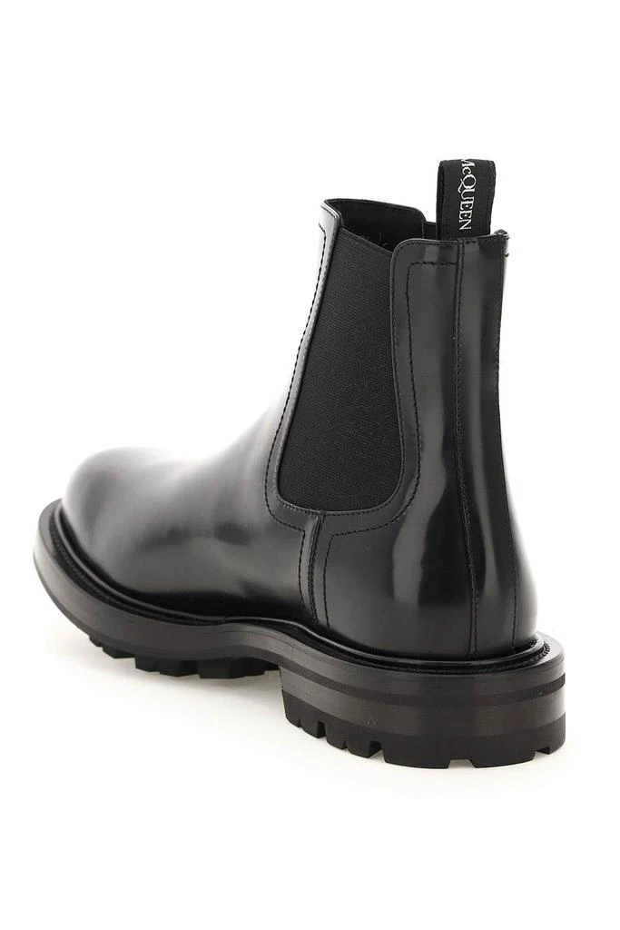 商品Alexander McQueen|BRUSHED LEATHER CHELSEA BOOTS,价格¥4292,第2张图片详细描述