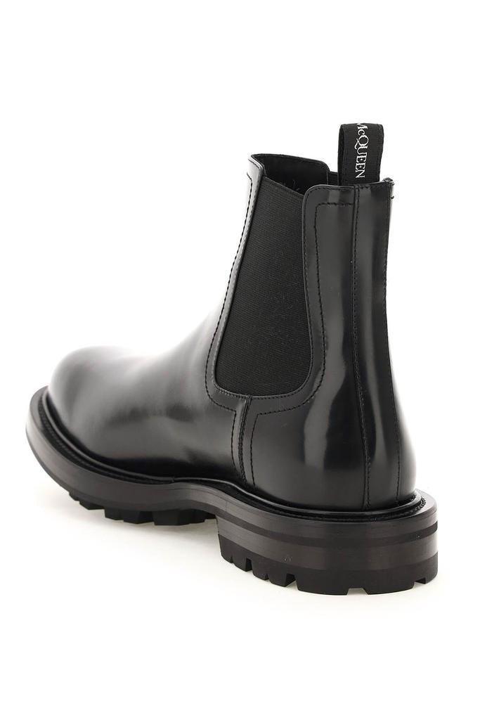 商品Alexander McQueen|BRUSHED LEATHER CHELSEA BOOTS,价格¥3737,第4张图片详细描述