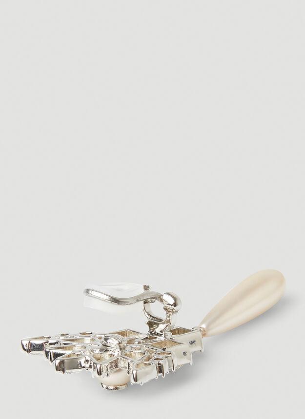 商品Gucci|Interlocking G Crystal Earrings in Silver,价格¥6948,第4张图片详细描述