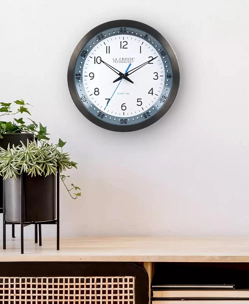 商品La Crosse Technology|404-54667-Int 10" Atomic Chapter Ring Analog Clock,价格¥284,第5张图片详细描述