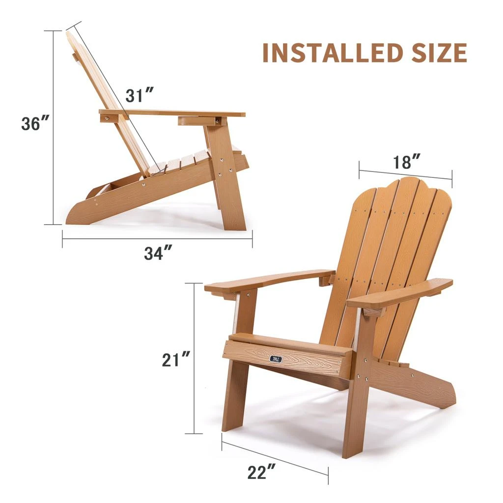 Adirondack Chair Backyard Outdoor Furniture Painted Seating 商品