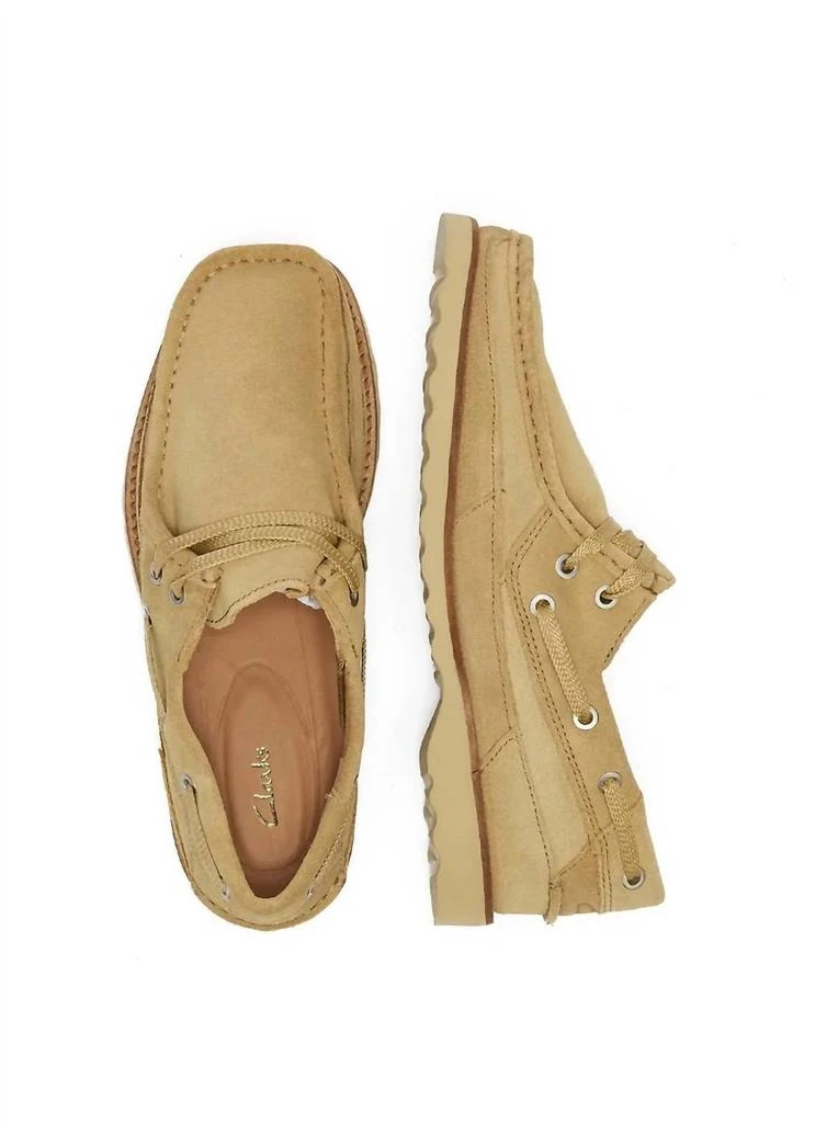 商品Clarks|Men's Durleigh Sail Shoes In Maple Suede,价格¥364,第2张图片详细描述