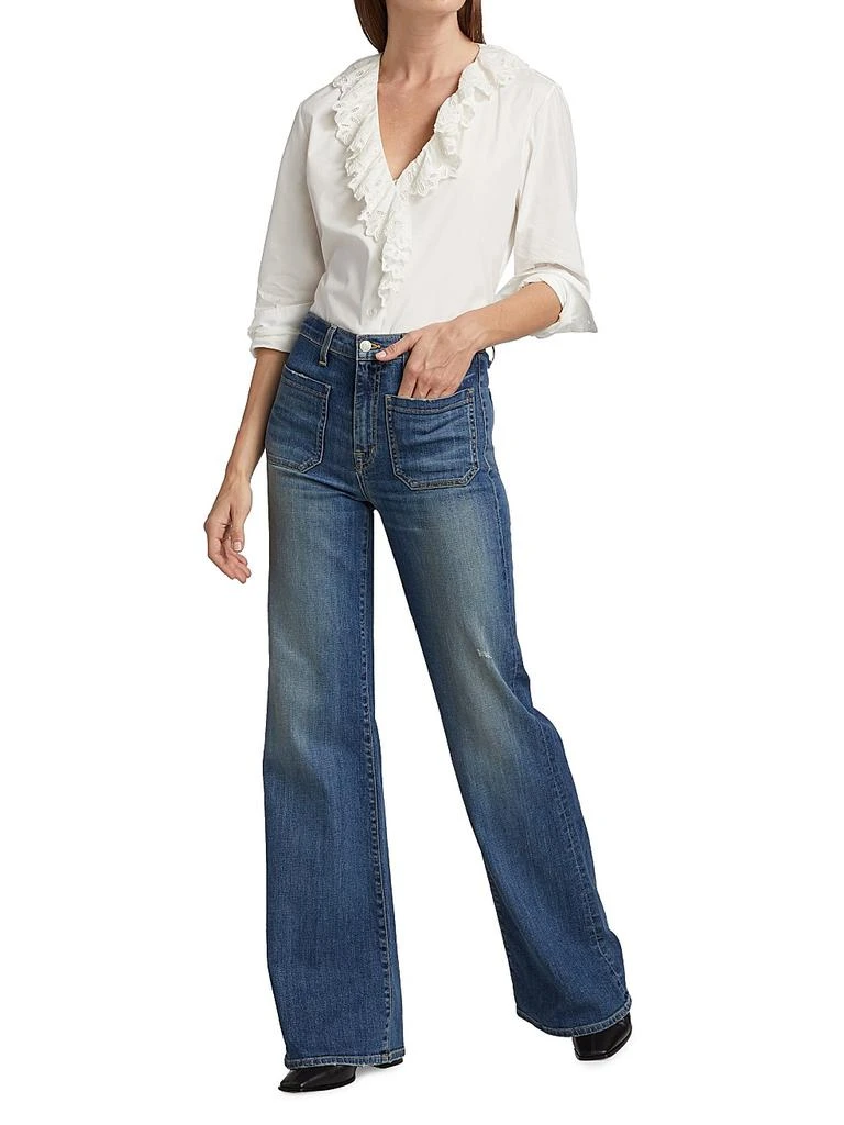 商品Nili Lotan|Florence High-Rise Boot-Cut Jeans,价格¥3118,第2张图片详细描述