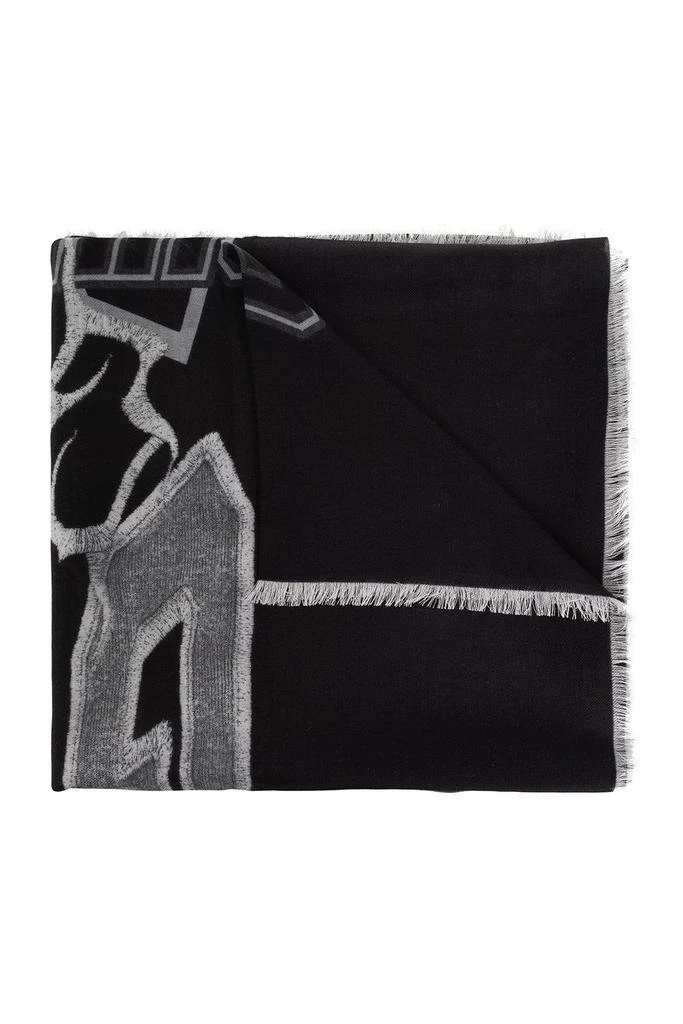 商品Givenchy|Givenchy Logo-Pattern Raw-Cut Edges Detailed Scarf,价格¥1626,第1张图片