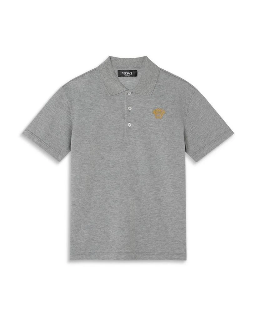 商品Versace|Boys' Piquet Medusa Outline Polo - Little Kid, Big Kid,价格¥1430,第1张图片