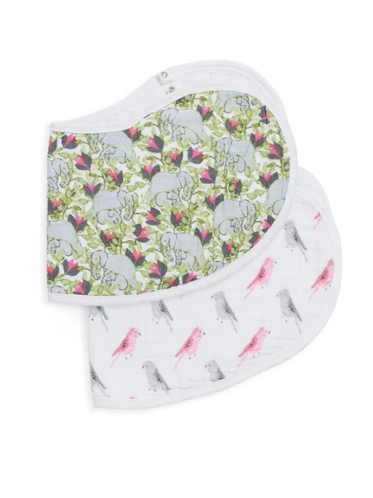 商品aden + anais|Baby's & Toddler's Set Of Two Paradise Cotton Burpy Bibs,价格¥115,第1张图片