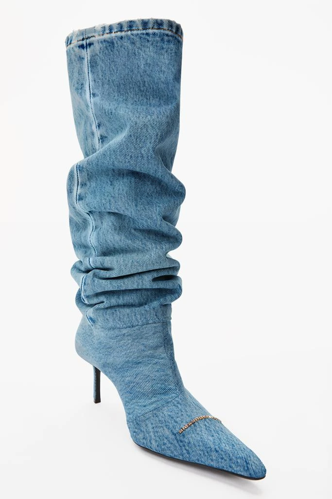 商品Alexander Wang|VIOLA 65 SLOUCH BOOT IN WASHED DENIM,价格¥7152,第4张图片详细描述