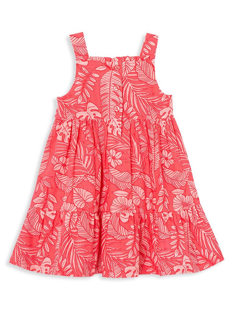 Little Girl's Smocked Tropical Sundress商品第2张图片规格展示