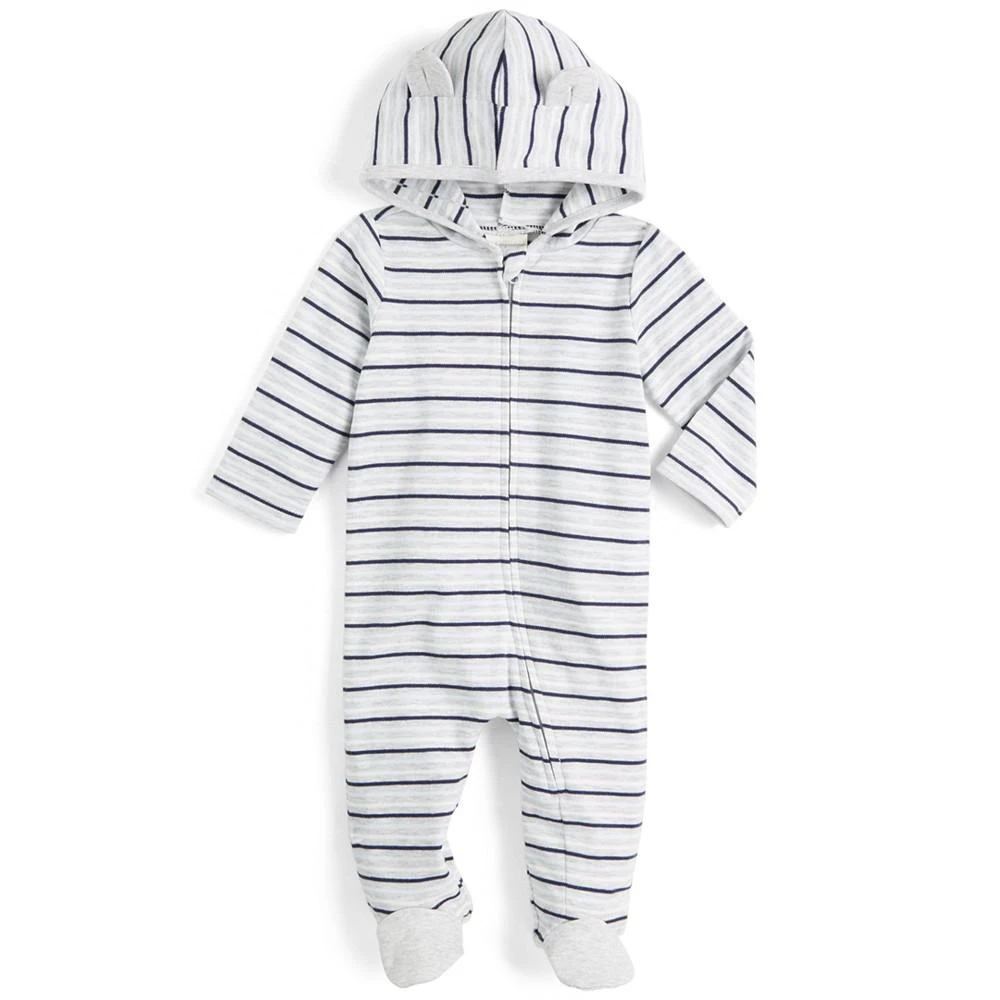 商品First Impressions|Baby Boys Stripe Coverall, Created for Macy's,价格¥89,第1张图片