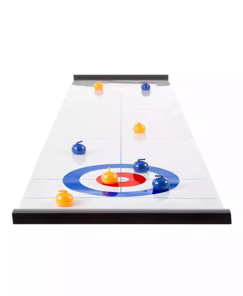 商品Trademark Global|Hey Play Tabletop Curling Game - Portable Indoor Desktop Roll Up Magnetic Competition Board Game With Eight Stones,价格¥247,第1张图片